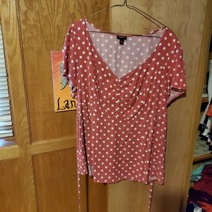 Torrid Pink Polka Dot Babydoll